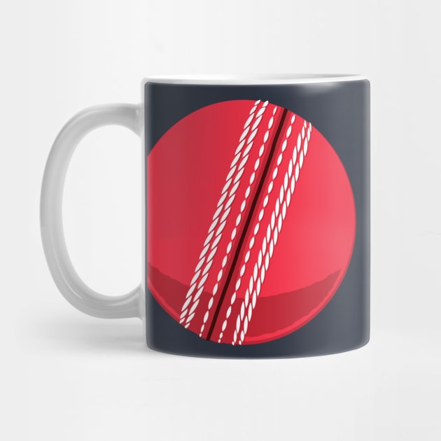 Cricket Ball 3D With Seam by BraaiNinja